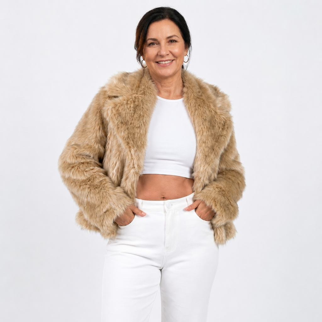 Casual Faux Fur Winter Jacket - 5