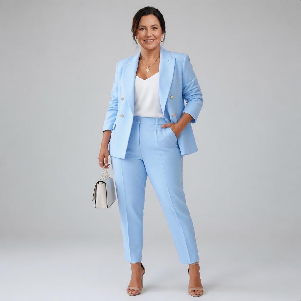 Tailored Pant Suit Set - 1