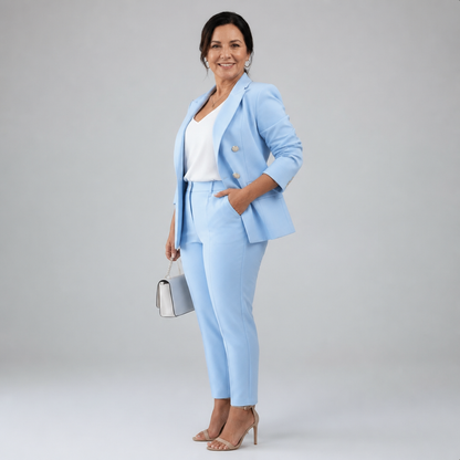 Tailored Pant Suit Set - 3