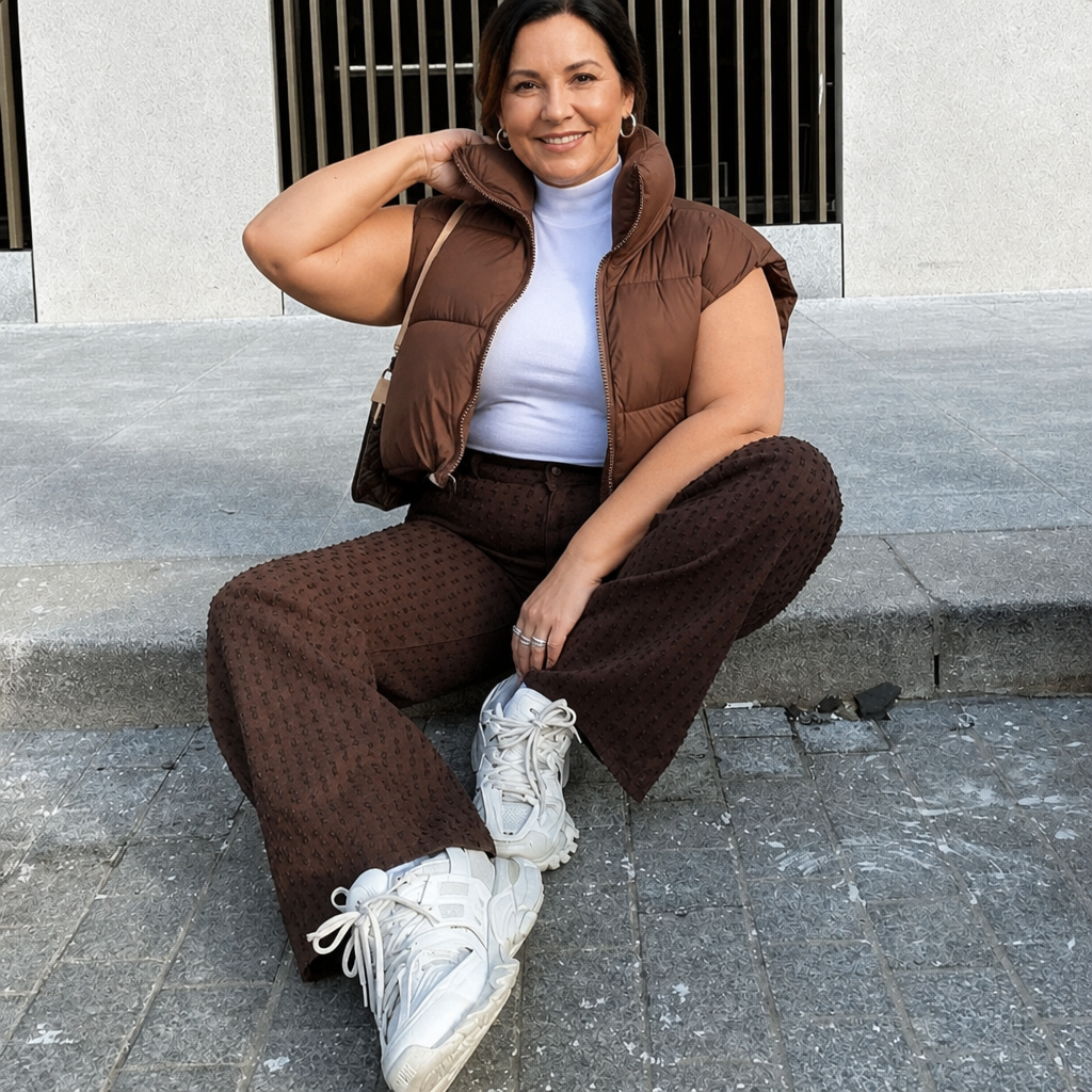 Cropped Puffer Vest - 6