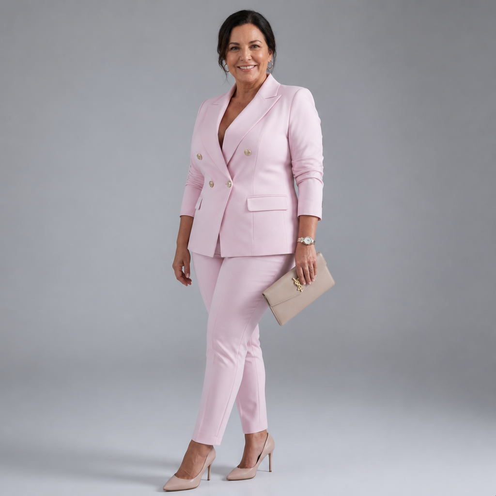 Tailored Pant Suit Set - 6