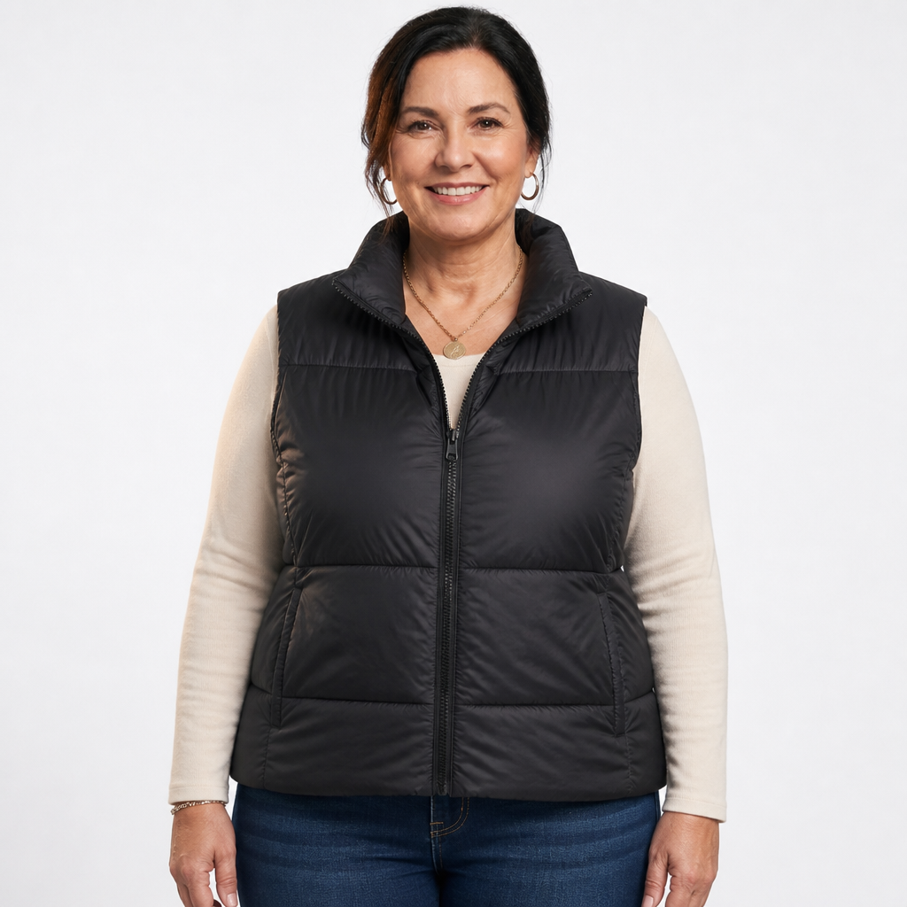Cropped Puffer Vest - 7