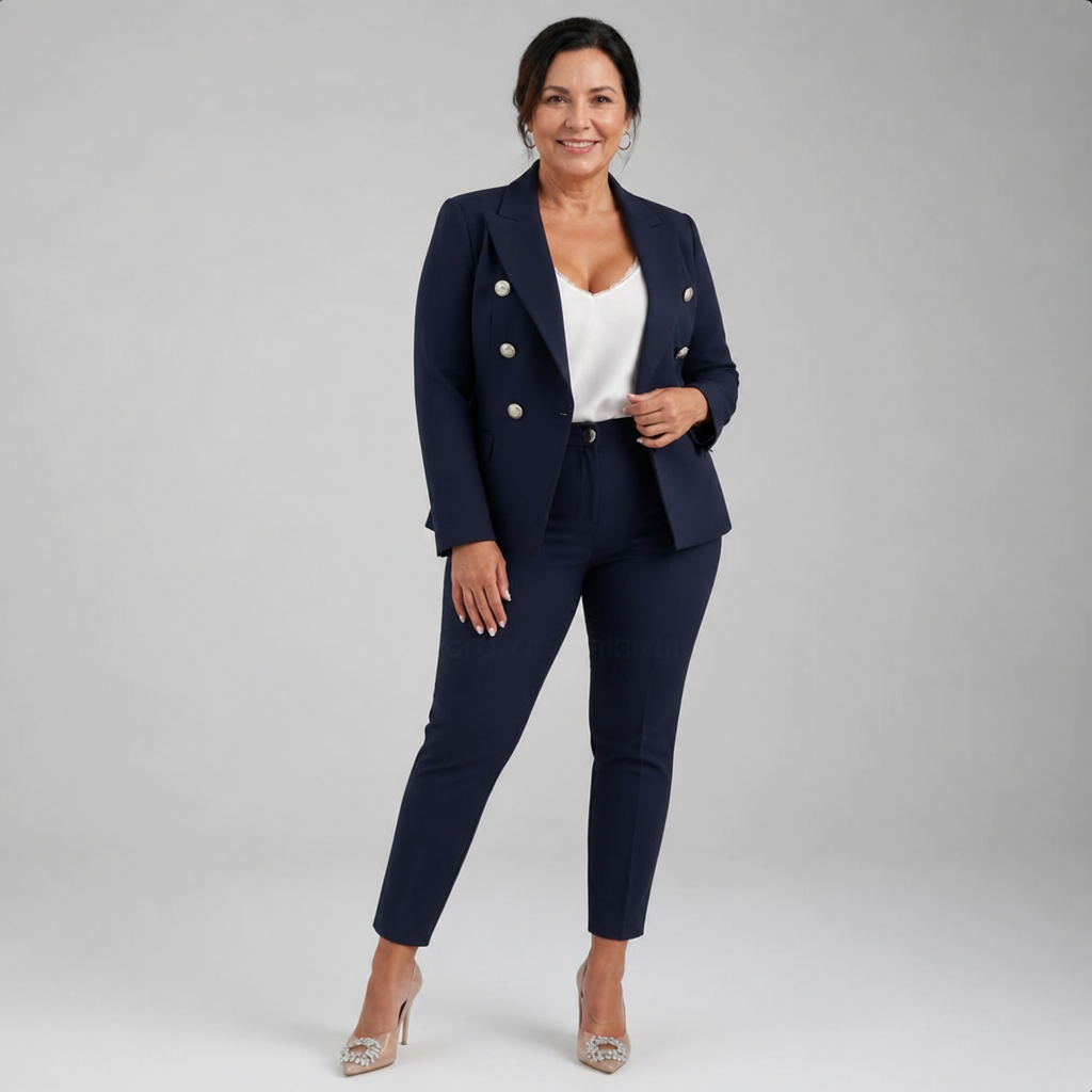 Tailored Pant Suit Set - 7