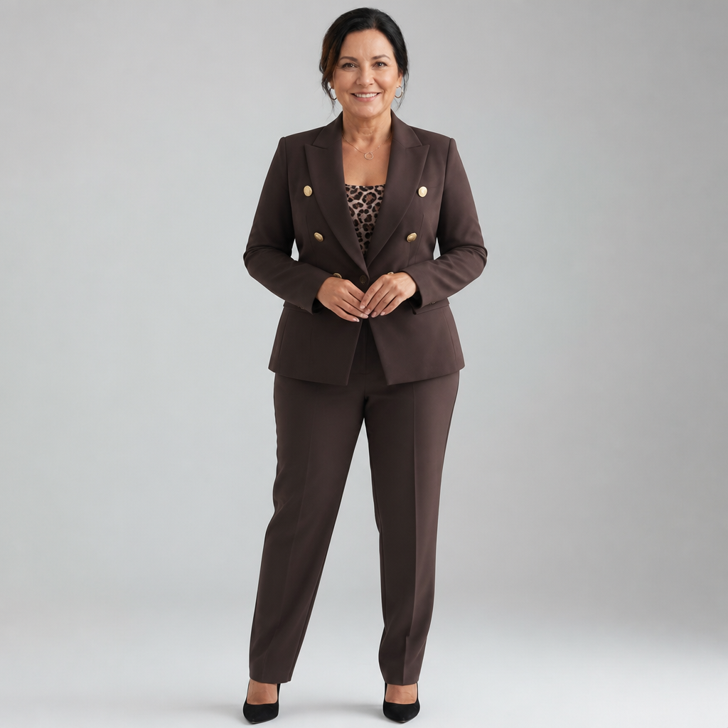 Tailored Pant Suit Set - 8