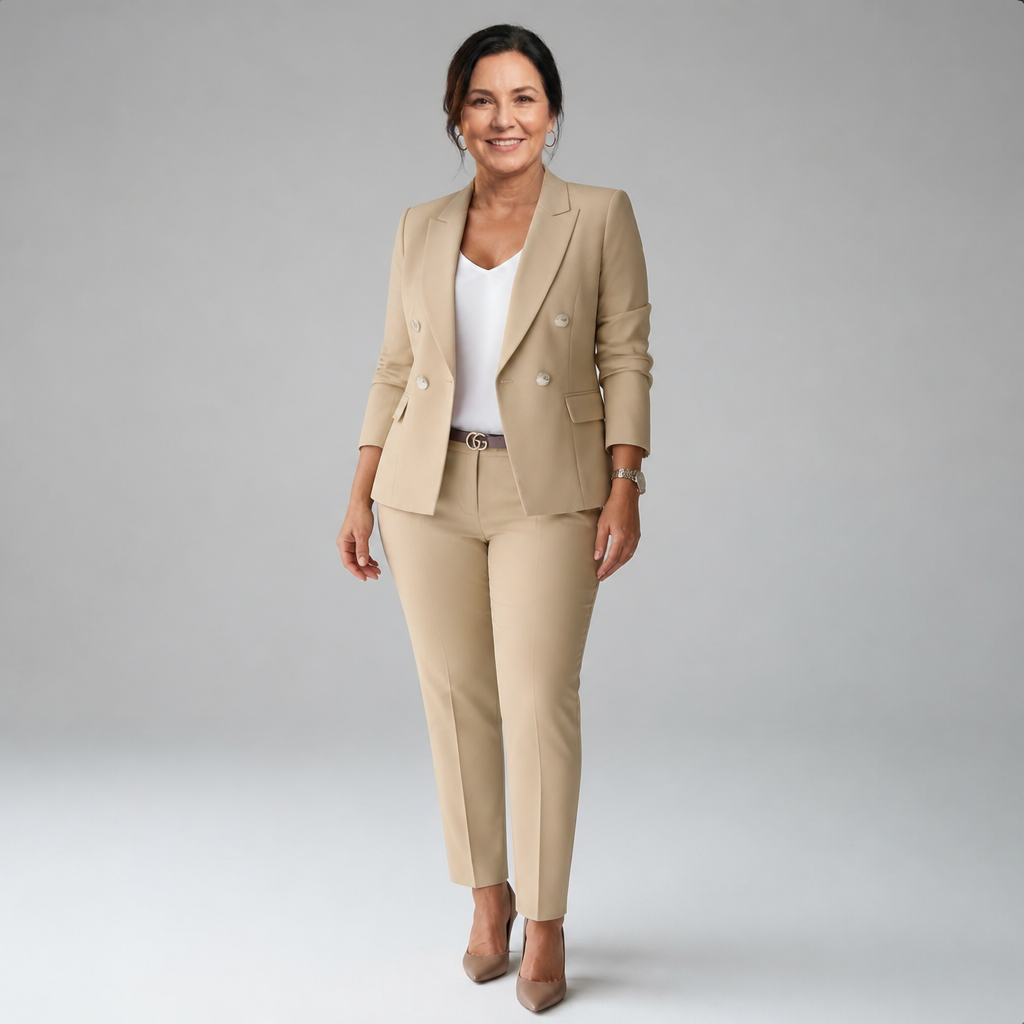 Tailored Pant Suit Set - 9