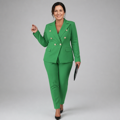 Tailored Pant Suit Set - 10