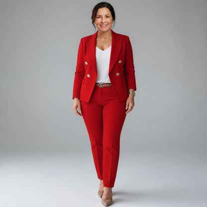 Tailored Pant Suit Set - 11