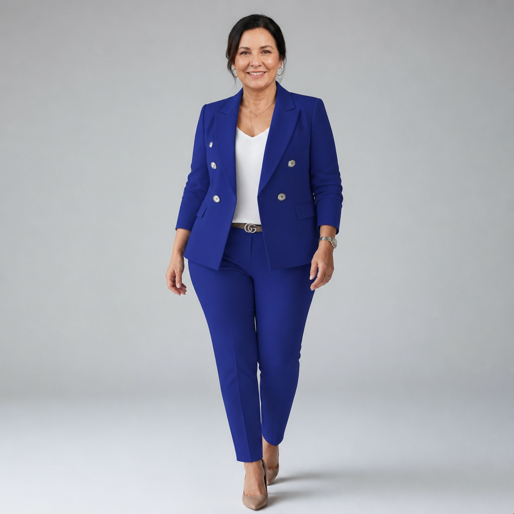 Tailored Pant Suit Set - 12