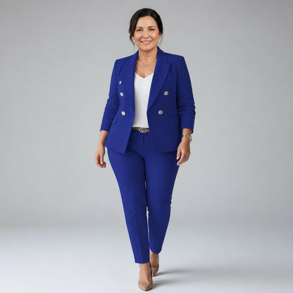 Tailored Pant Suit Set - 12