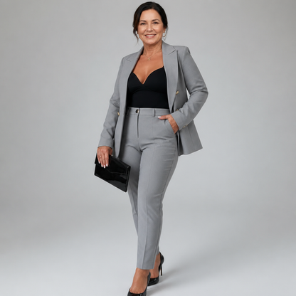 Tailored Pant Suit Set - 14