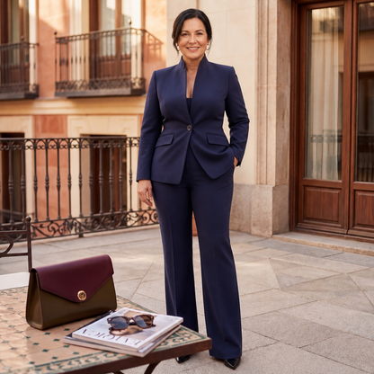 Elegant Pant Suit Set - 8