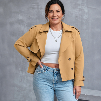 Cropped Trench Coat - 5