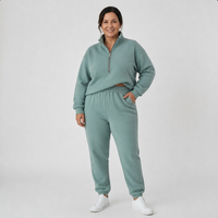 Women's Luxe Relaxed Fit Half-Zip Lounge Set