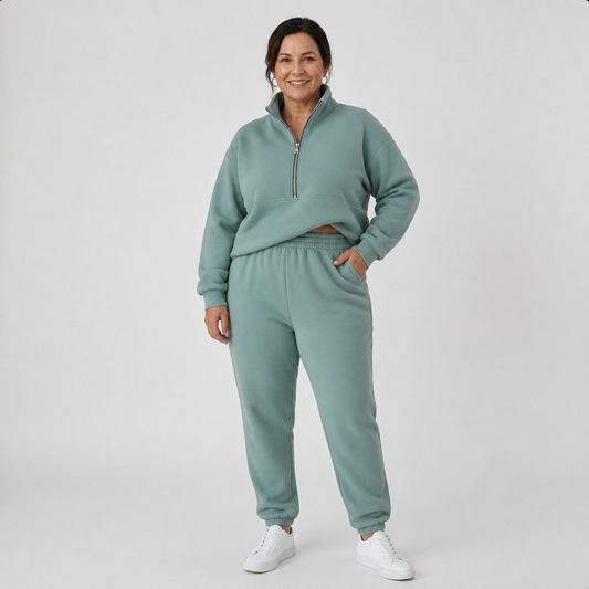 Half-Zip Lounge Set - 1