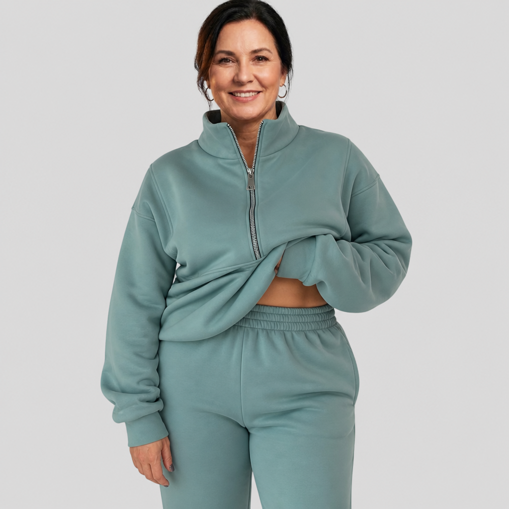 Half-Zip Lounge Set - 2