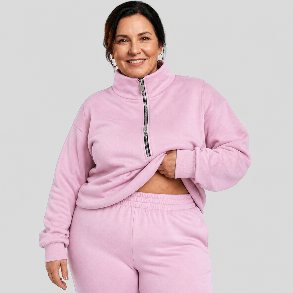 Half-Zip Lounge Set - 3