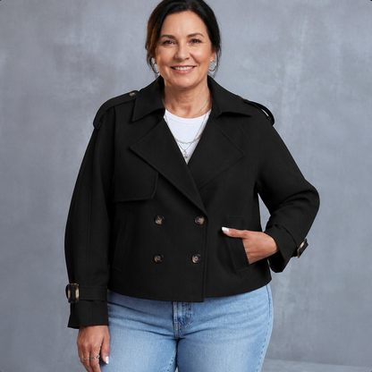 Cropped Trench Coat - 7