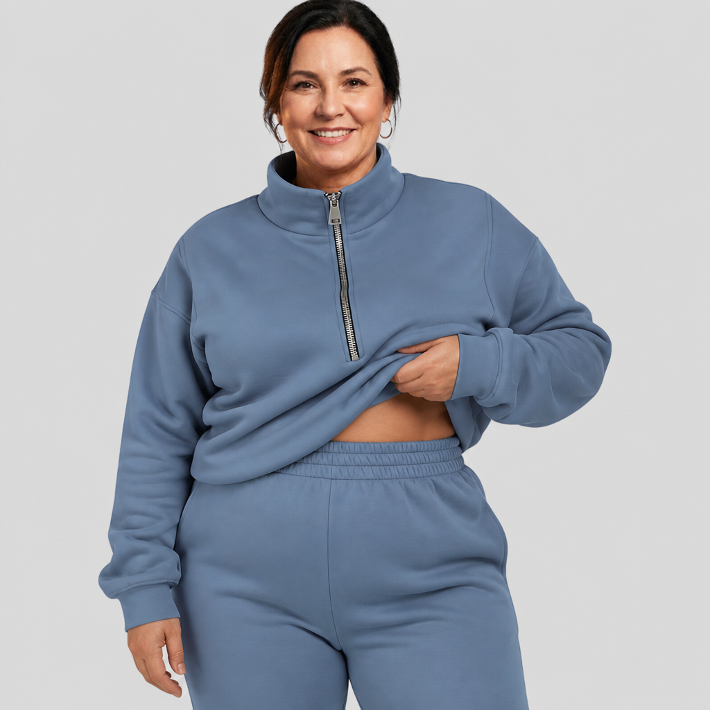 Half-Zip Lounge Set - 7