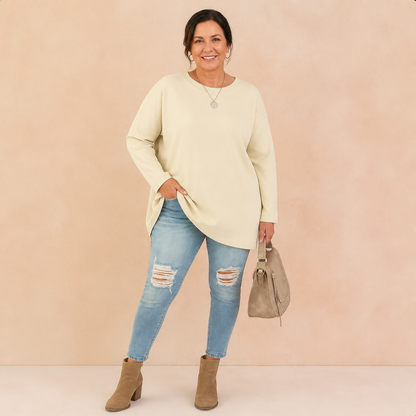 Relaxed Oversized Tunic Top - 5