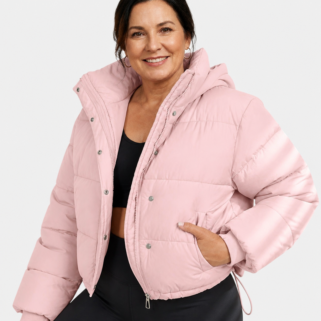 Cropped Quilted Puffer Jacket - 2