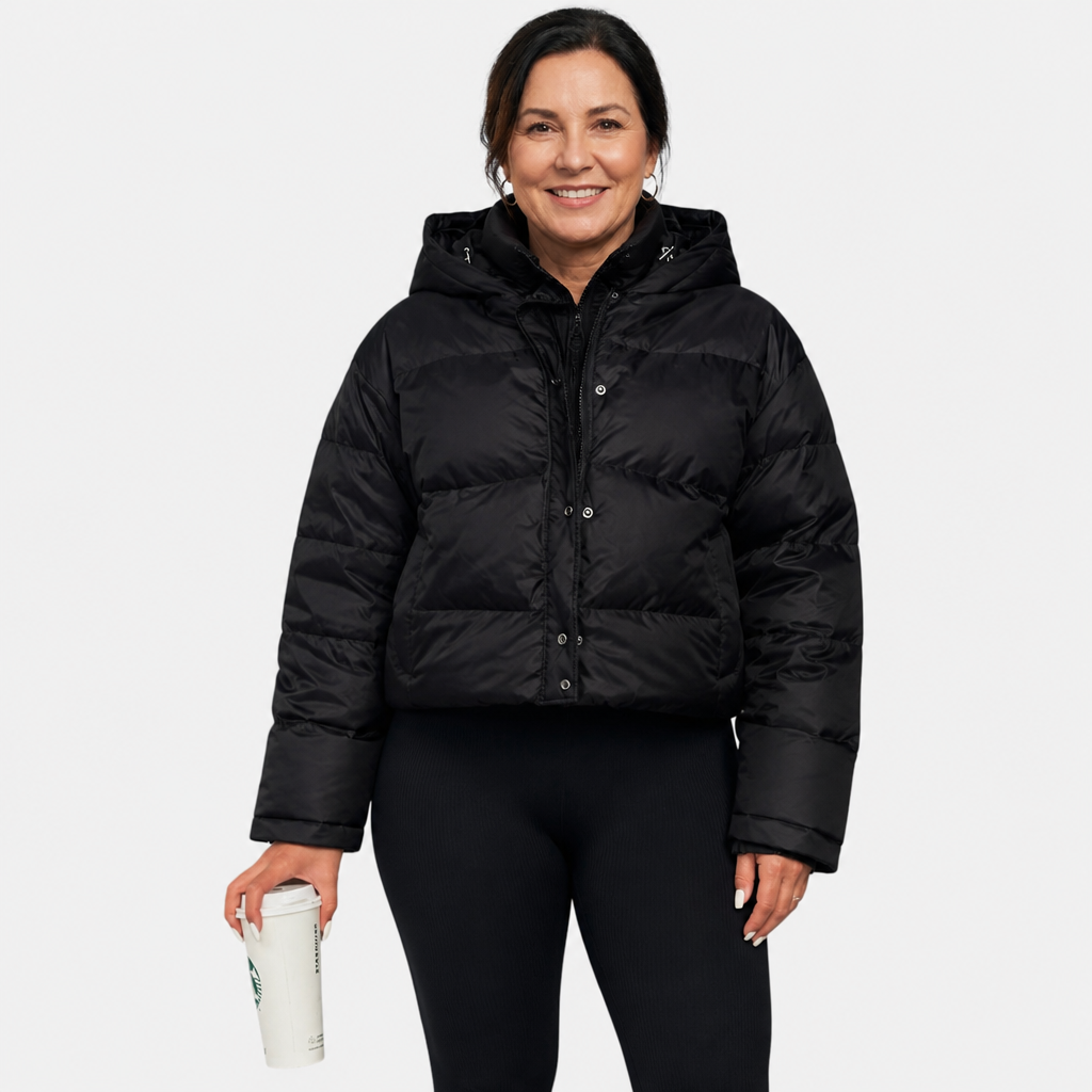 Cropped Quilted Puffer Jacket - 5