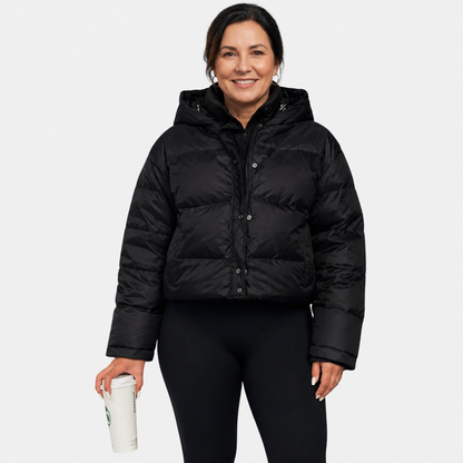 Cropped Quilted Puffer Jacket - 5