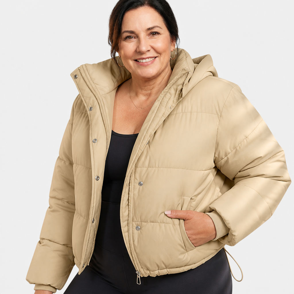 Cropped Quilted Puffer Jacket - 10