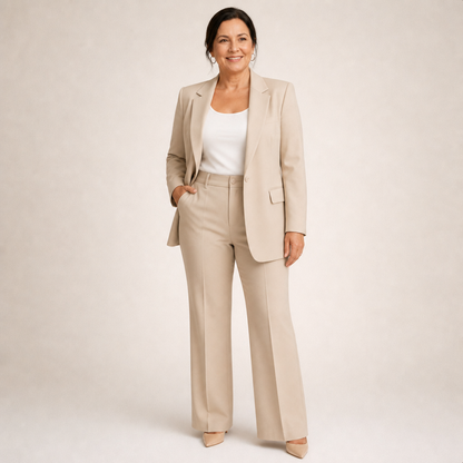 Flared Trousers Suit - 1