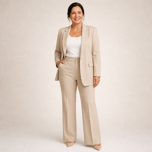 Flared Trousers Suit - 1