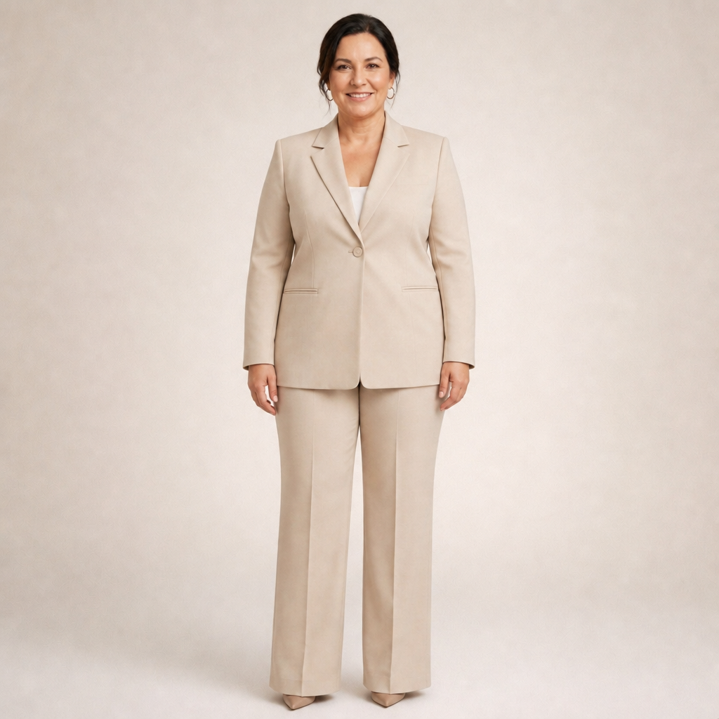 Flared Trousers Suit - 2