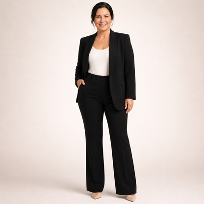 Flared Trousers Suit - 4