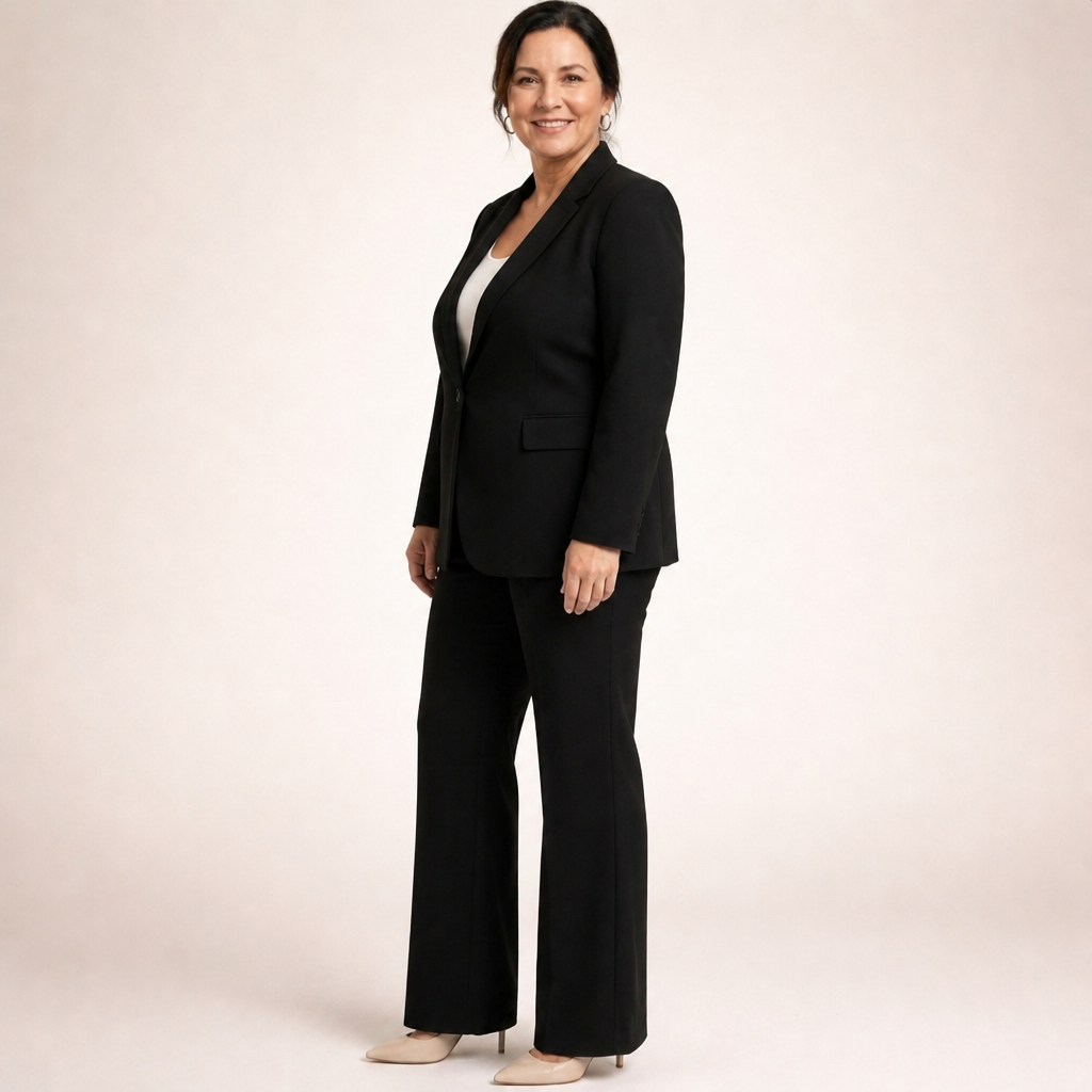 Flared Trousers Suit - 5