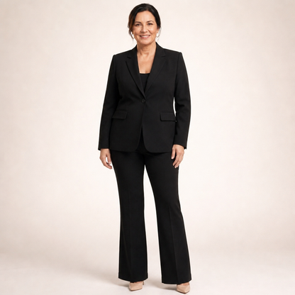 Flared Trousers Suit - 6