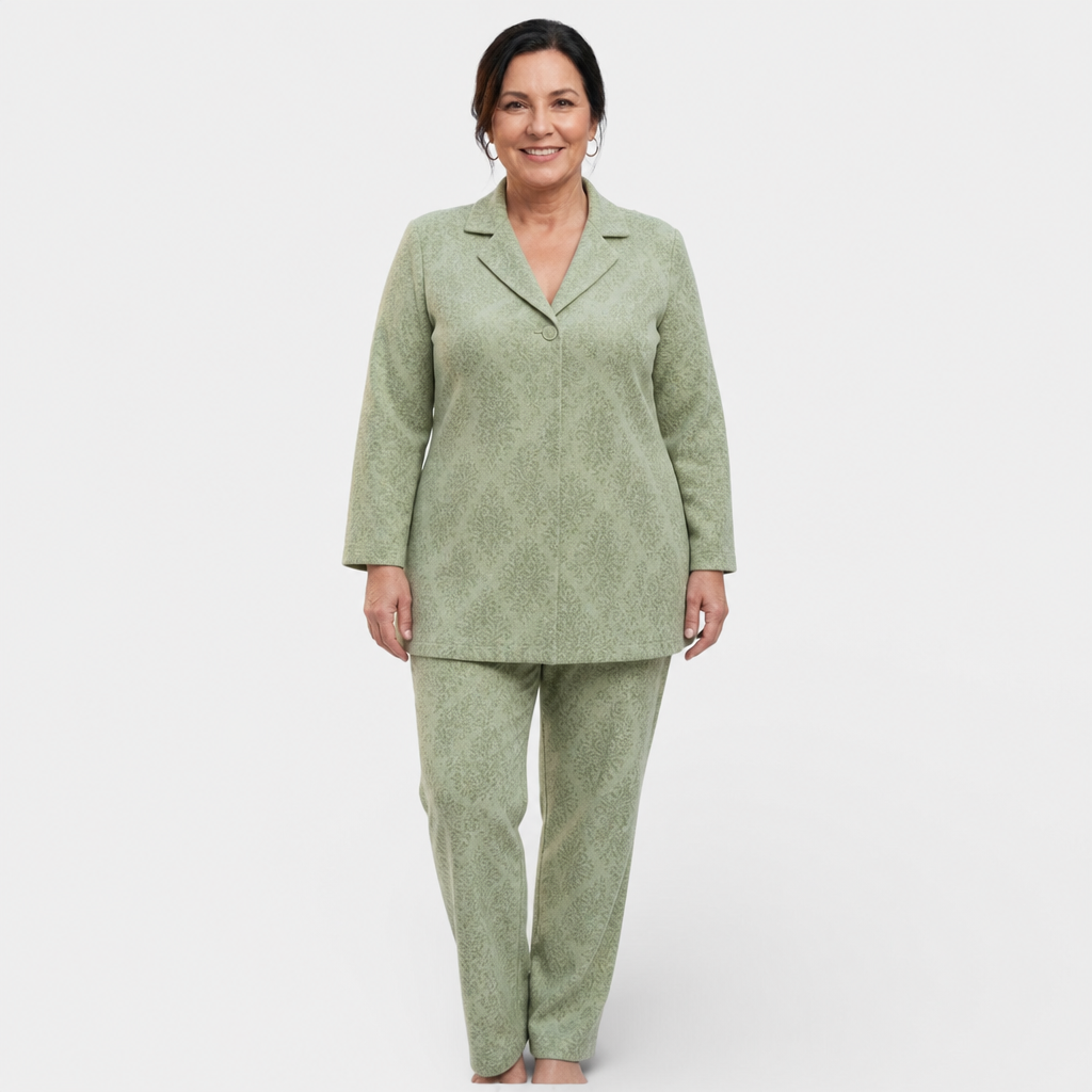 V-Neck Blazer Suit - 7