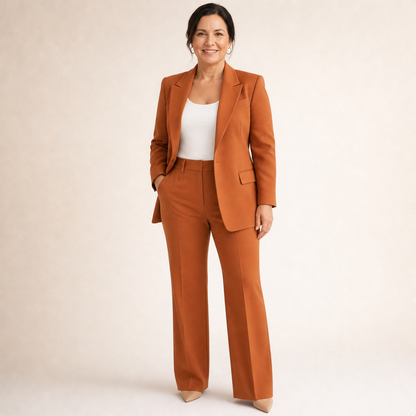 Flared Trousers Suit - 10