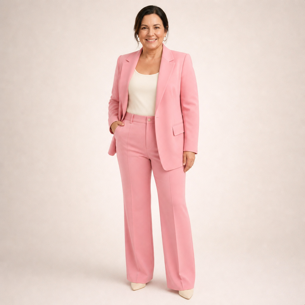 Flared Trousers Suit - 12