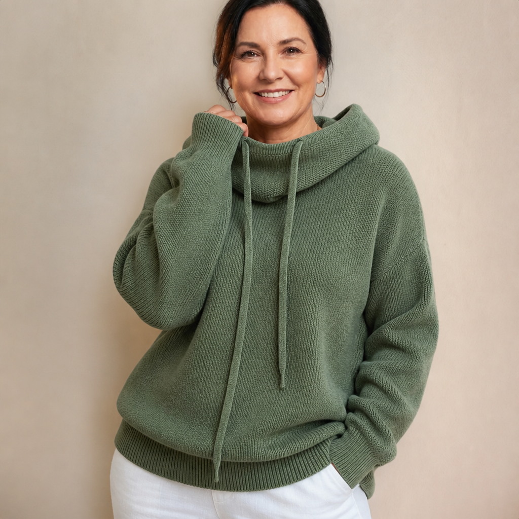 Women's Cozy Stylish Warm Hoodie Sweatshirt - Green