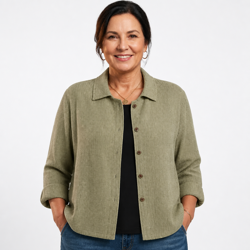 Women's Transitional Loose Fit Blouses for Women - Khaki