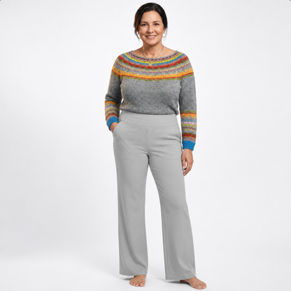 Women's Lightweight Slim Fit Comfortable Pants - Gray