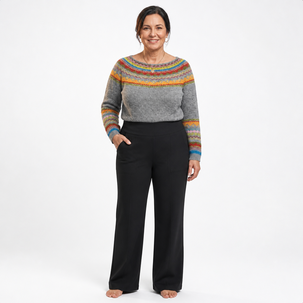 Women's Lightweight Slim Fit Comfortable Pants - Black