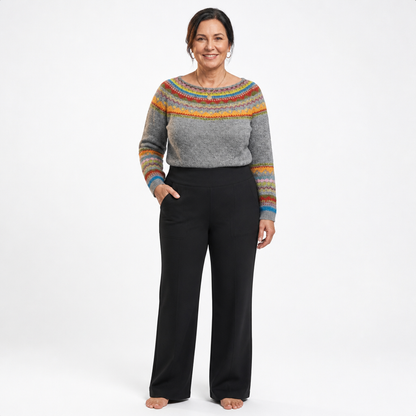 Women's Lightweight Slim Fit Comfortable Pants - Black