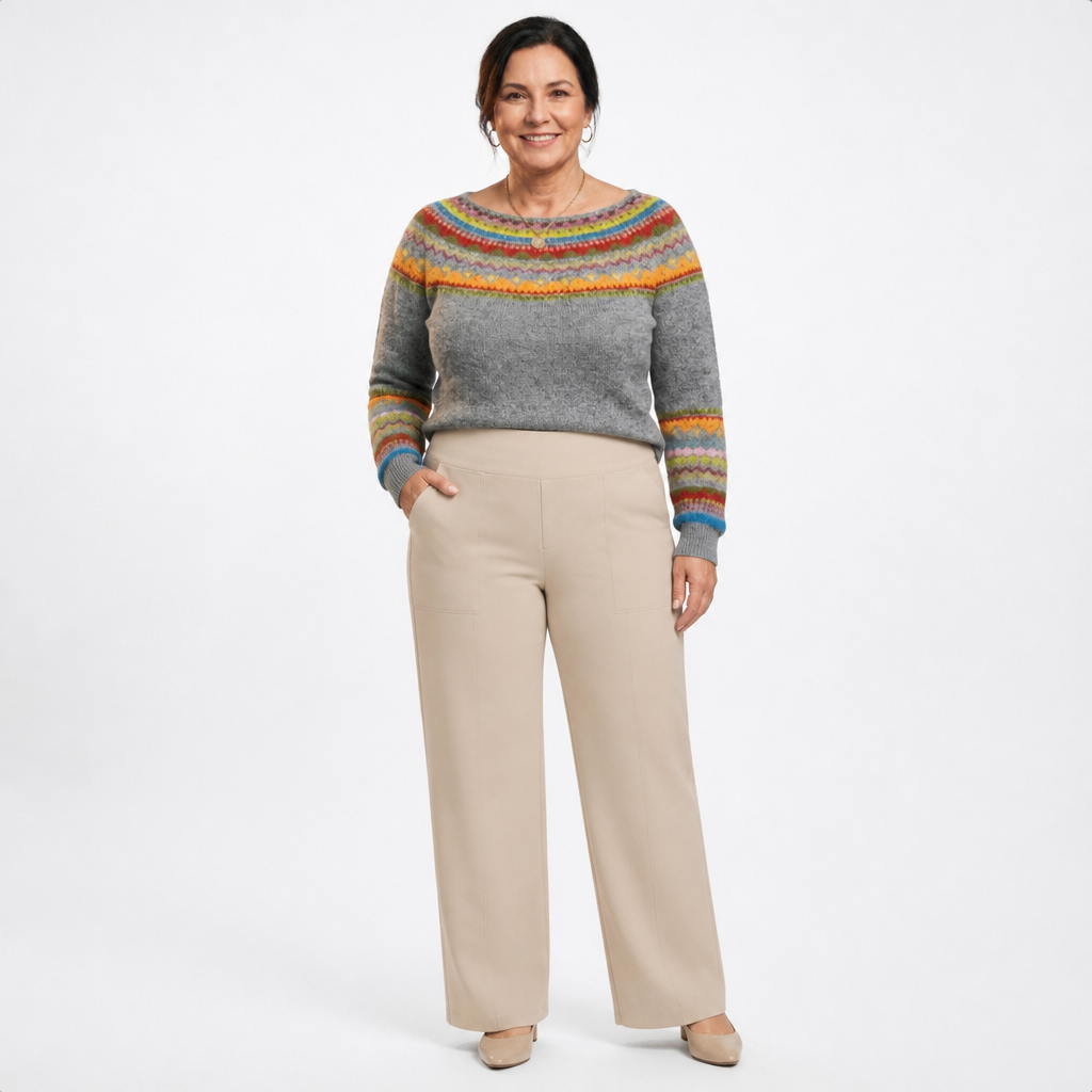 Women's Lightweight Slim Fit Comfortable Pants - Taupe
