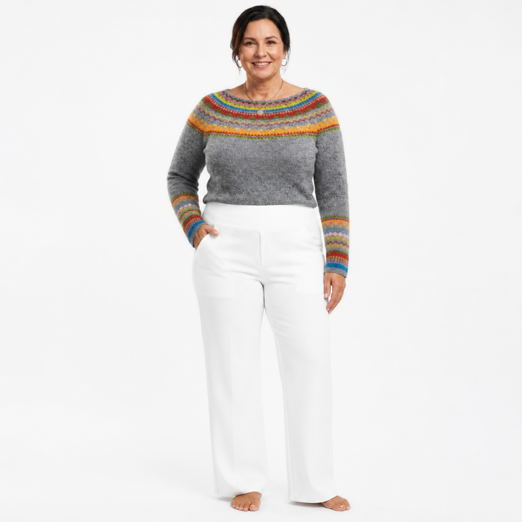 Women's Lightweight Slim Fit Comfortable Pants - White