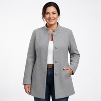 Women's Elegant Mid-Thigh Structured Jacket
