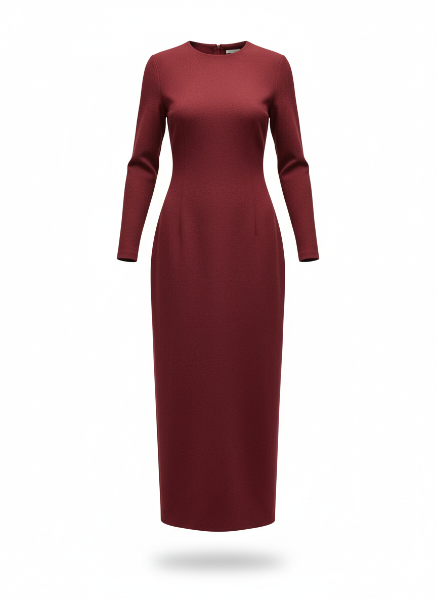 Long Dress with a Sheath Cut
