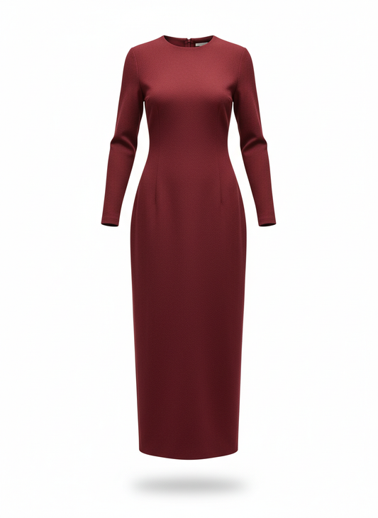 Long Dress with a Sheath Cut