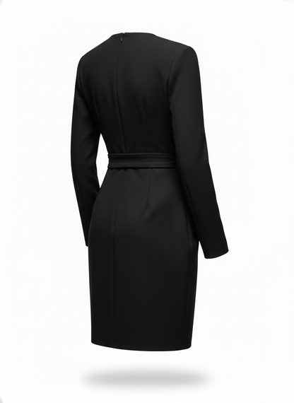 Short Dress with a Wrap Cut